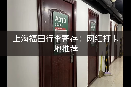 上海福田行李寄存：网红打卡地推荐，轻松玩转魔都！