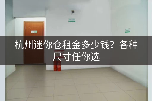 杭州迷你仓租金多少钱？各种尺寸任你选，轻松解决收纳烦恼！