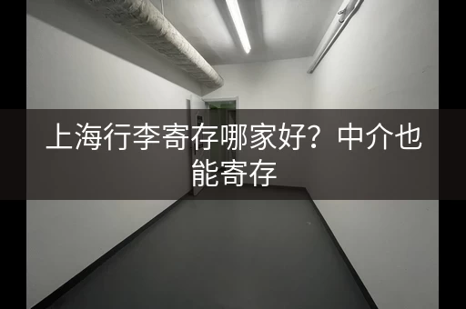 上海行李寄存哪家好？中介也能寄存