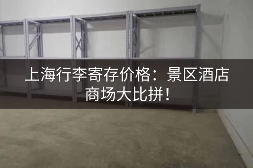 上海行李寄存价格：景区酒店商场大比拼！