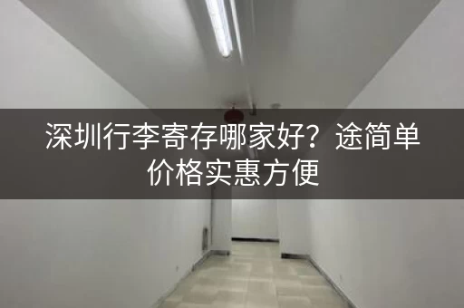 深圳行李寄存哪家好？途简单价格实惠方便