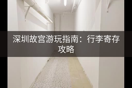 深圳故宫游玩指南：行李寄存攻略