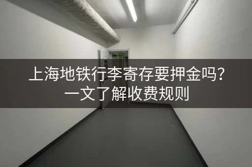 上海地铁行李寄存要押金吗？一文了解收费规则