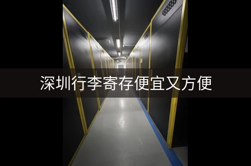 深圳行李寄存便宜又方便，途简单帮你解决烦恼