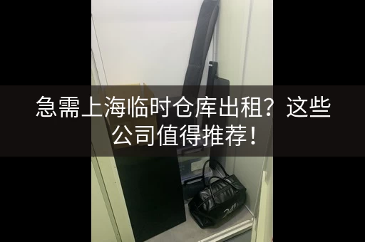 急需上海临时仓库出租？这些公司值得推荐！