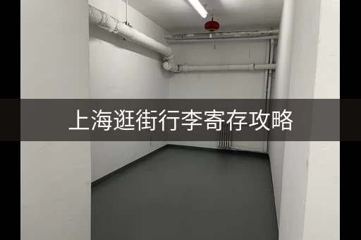 上海逛街行李寄存攻略，方便省心逛不停！