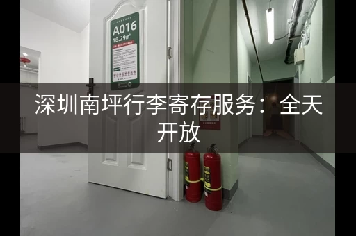 深圳南坪行李寄存服务：全天开放，24小时安心寄存