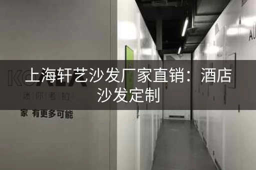 上海轩艺沙发厂家直销：酒店沙发定制，质量保证