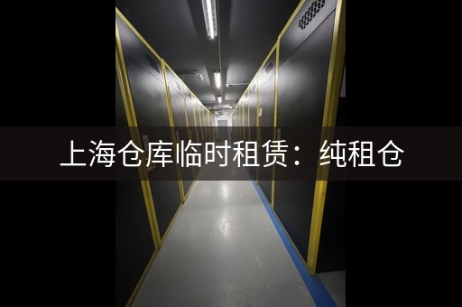 上海仓库临时租赁：纯租仓，仓配一体，高效便捷
