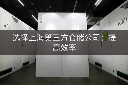 选择上海第三方仓储公司：提高效率，降低成本