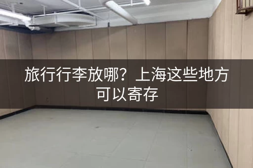 旅行行李放哪？上海这些地方可以寄存