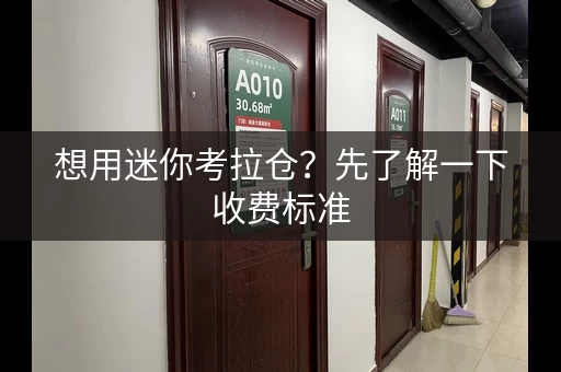 想用迷你考拉仓？先了解一下收费标准