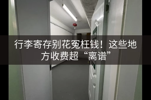 行李寄存别花冤枉钱！这些地方收费超“离谱”