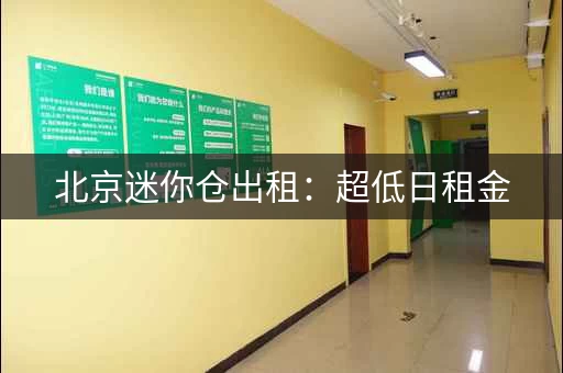 北京迷你仓出租：超低日租金，0.22元平方米天起