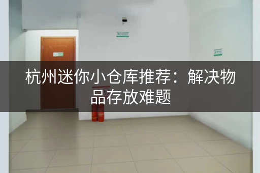 杭州迷你小仓库推荐：解决物品存放难题，舒适安全