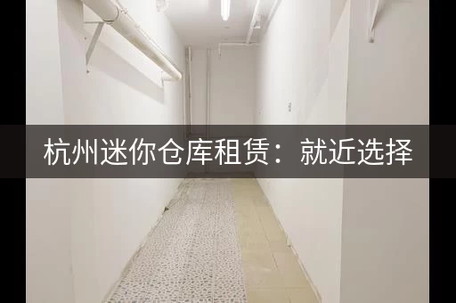 杭州迷你仓库租赁：就近选择，小库房仓库出租