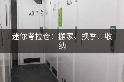 迷你考拉仓：搬家、换季、收纳，你的物品安全港