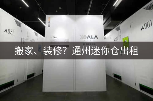 搬家、装修？通州迷你仓出租，省钱又方便！