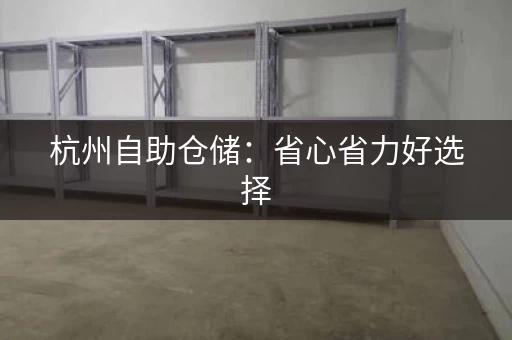 杭州自助仓储：省心省力好选择
