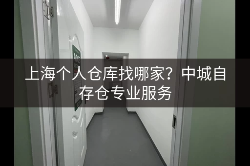 上海个人仓库找哪家？中城自存仓专业服务