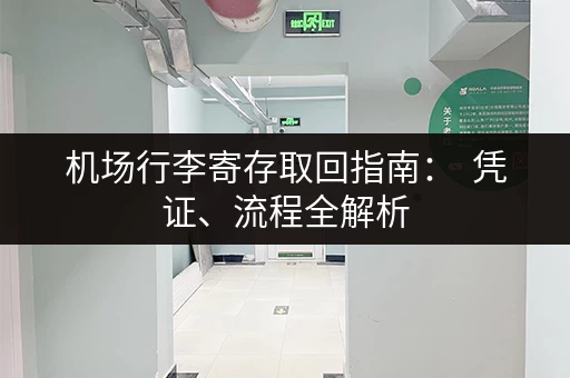 机场行李寄存取回指南：  凭证、流程全解析