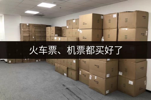 火车票、机票都买好了，行李放哪好？