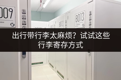 出行带行李太麻烦？试试这些行李寄存方式