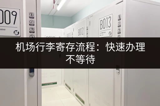 机场行李寄存流程：快速办理不等待