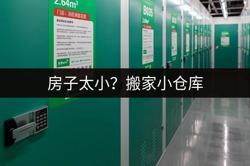 房子太小？搬家小仓库，帮你解决烦恼！