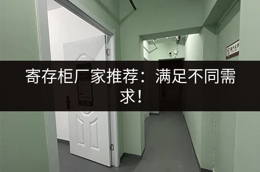 寄存柜厂家推荐：满足不同需求！