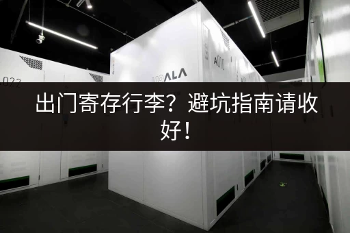 出门寄存行李？避坑指南请收好！