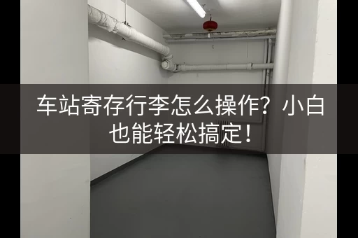 车站寄存行李怎么操作？小白也能轻松搞定！