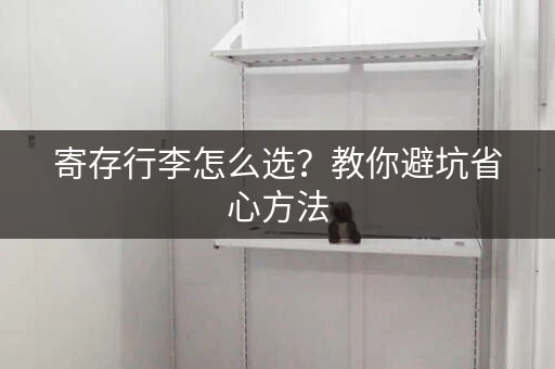 寄存行李怎么选？教你避坑省心方法