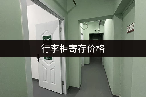行李柜寄存价格，一小时多少钱？