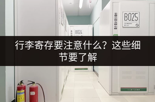 行李寄存要注意什么？这些细节要了解