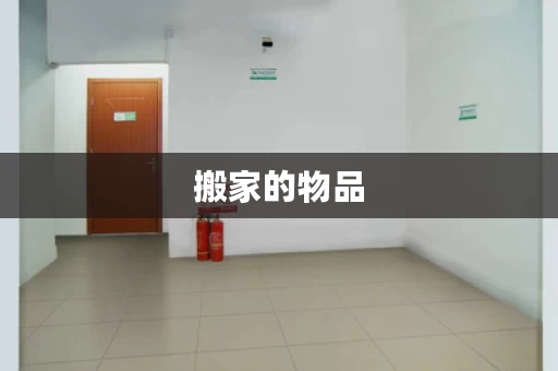 搬家的物品，搬家物品存放在哪里