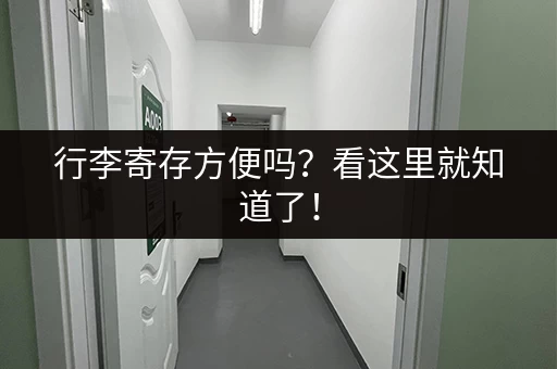 行李寄存方便吗？看这里就知道了！