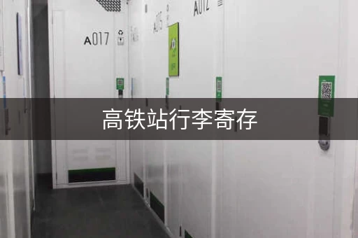 高铁站行李寄存，一键下单