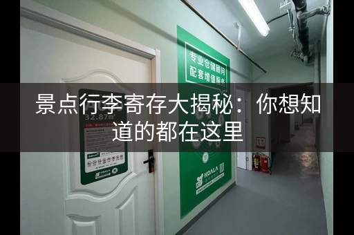 景点行李寄存大揭秘：你想知道的都在这里