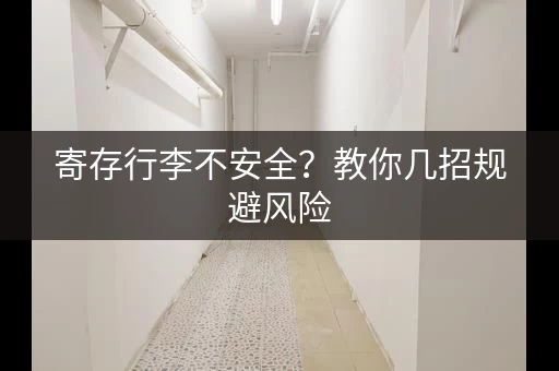 寄存行李不安全？教你几招规避风险