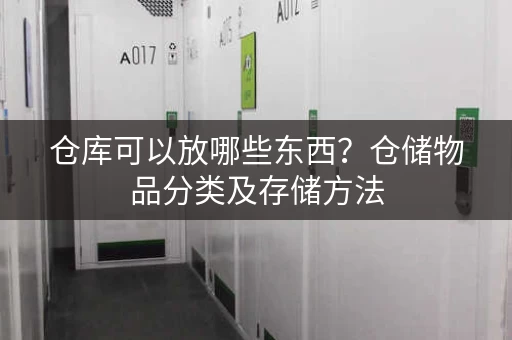 仓库可以放哪些东西？仓储物品分类及存储方法