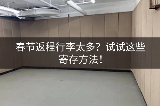 春节返程行李太多？试试这些寄存方法！