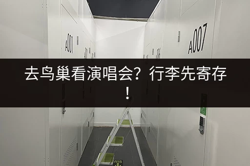 去鸟巢看演唱会？行李先寄存！
