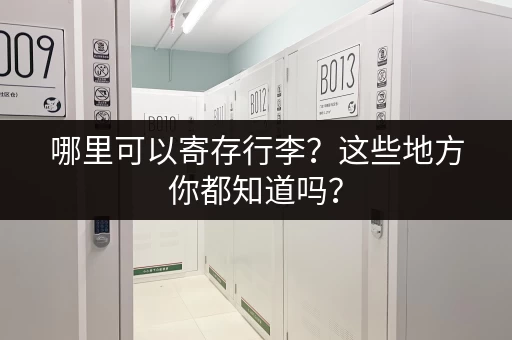 哪里可以寄存行李？这些地方你都知道吗？