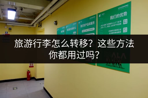 旅游行李怎么转移？这些方法你都用过吗？