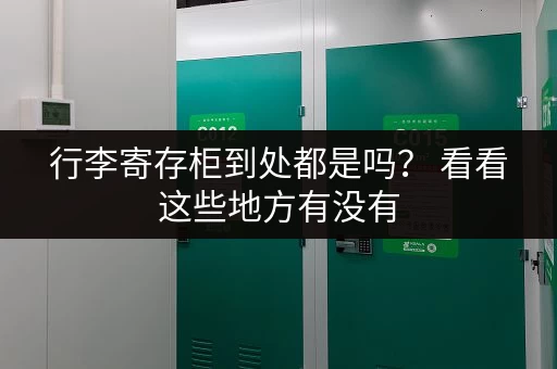 行李寄存柜到处都是吗？ 看看这些地方有没有