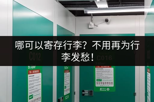 哪可以寄存行李？不用再为行李发愁！