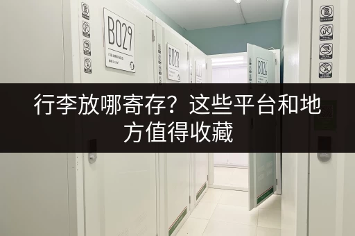 行李放哪寄存？这些平台和地方值得收藏