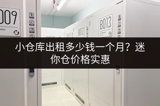 小仓库出租多少钱一个月？迷你仓价格实惠