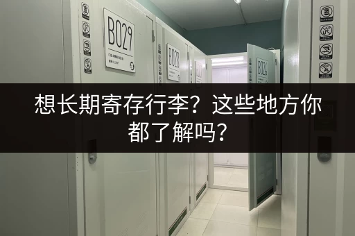 想长期寄存行李？这些地方你都了解吗？